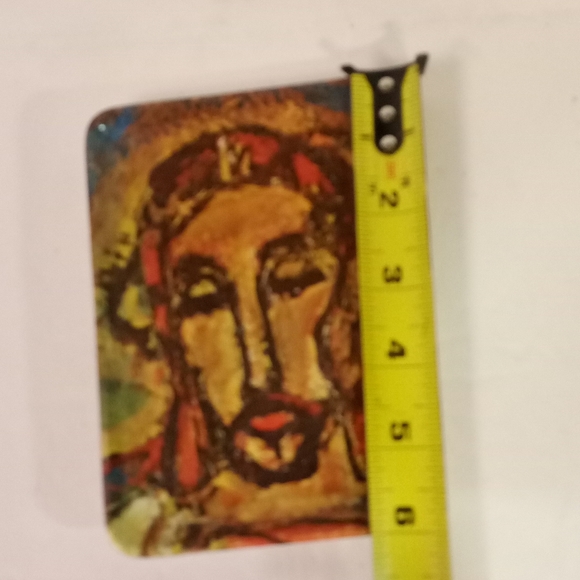 Vintage Tray Henry J M. Nouwen THE WOUNDED HEALER 6"x4" Plastic ITALY - Picture 3 of 4